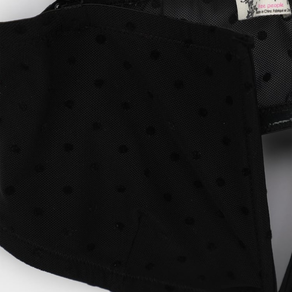NWT! FREE PEOPLE Sierra Black Swiss Dot Bandeau - Picture 7 of 7